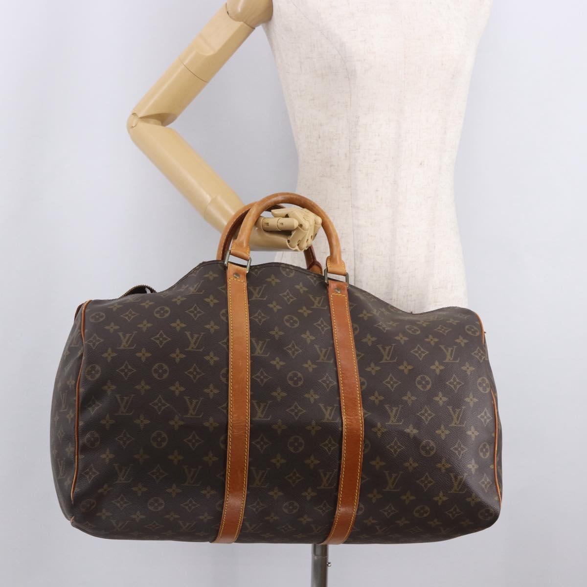 LOUIS VUITTON Monogram Keepall 50 Boston Bag M41426 LV Auth bs35556