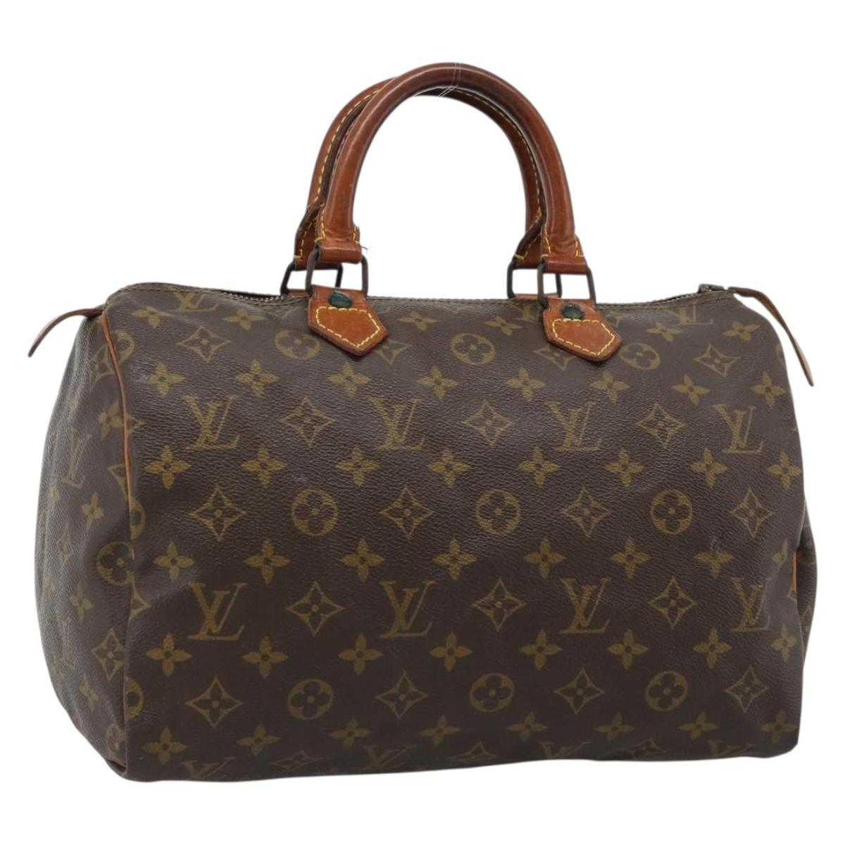 LOUIS VUITTON Monogram Speedy 30 Hand Bag M41526 LV Auth bs35557