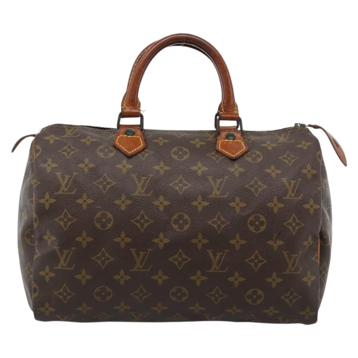 LOUIS VUITTON Monogram Speedy 30 Hand Bag M41526 LV Auth bs35557