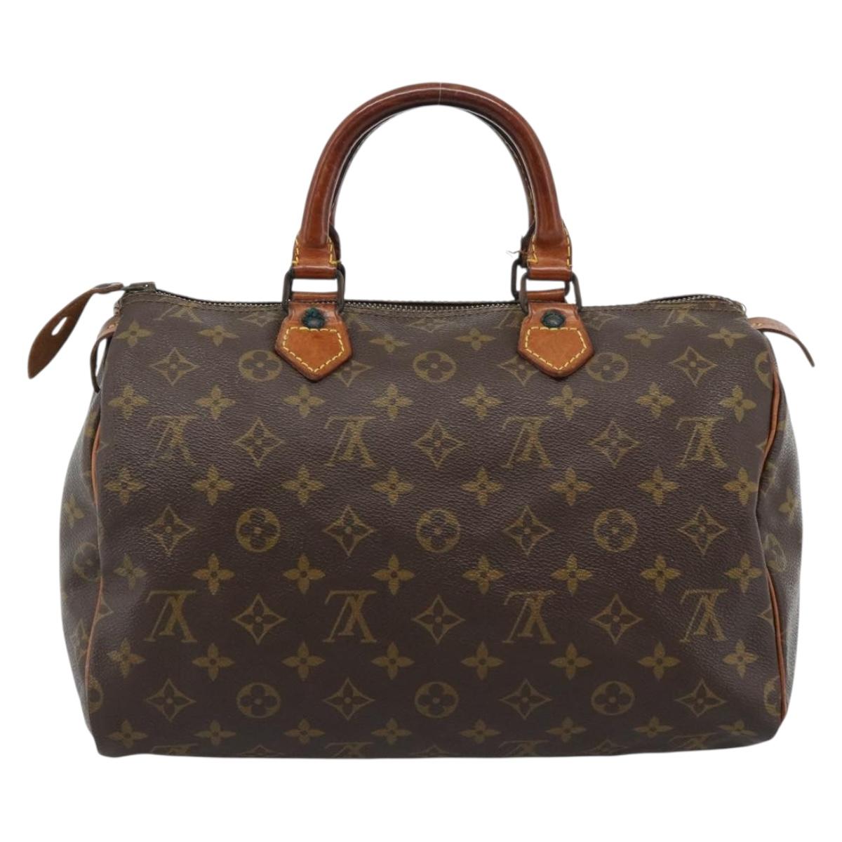 LOUIS VUITTON Monogram Speedy 30 Hand Bag M41526 LV Auth bs35557