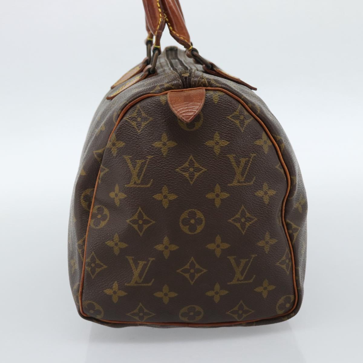 LOUIS VUITTON Monogram Speedy 30 Hand Bag M41526 LV Auth bs35557