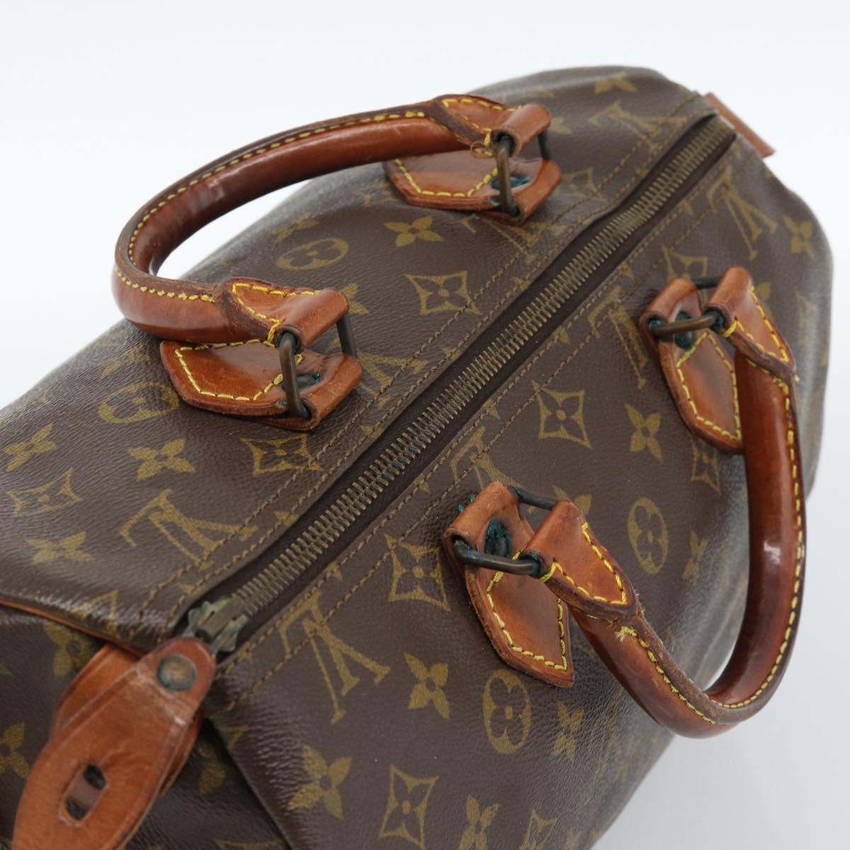 LOUIS VUITTON Monogram Speedy 30 Hand Bag M41526 LV Auth bs35557