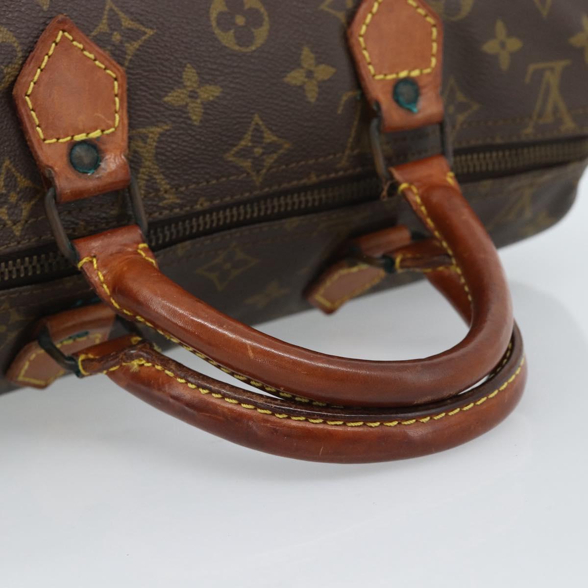 LOUIS VUITTON Monogram Speedy 30 Hand Bag M41526 LV Auth bs35557