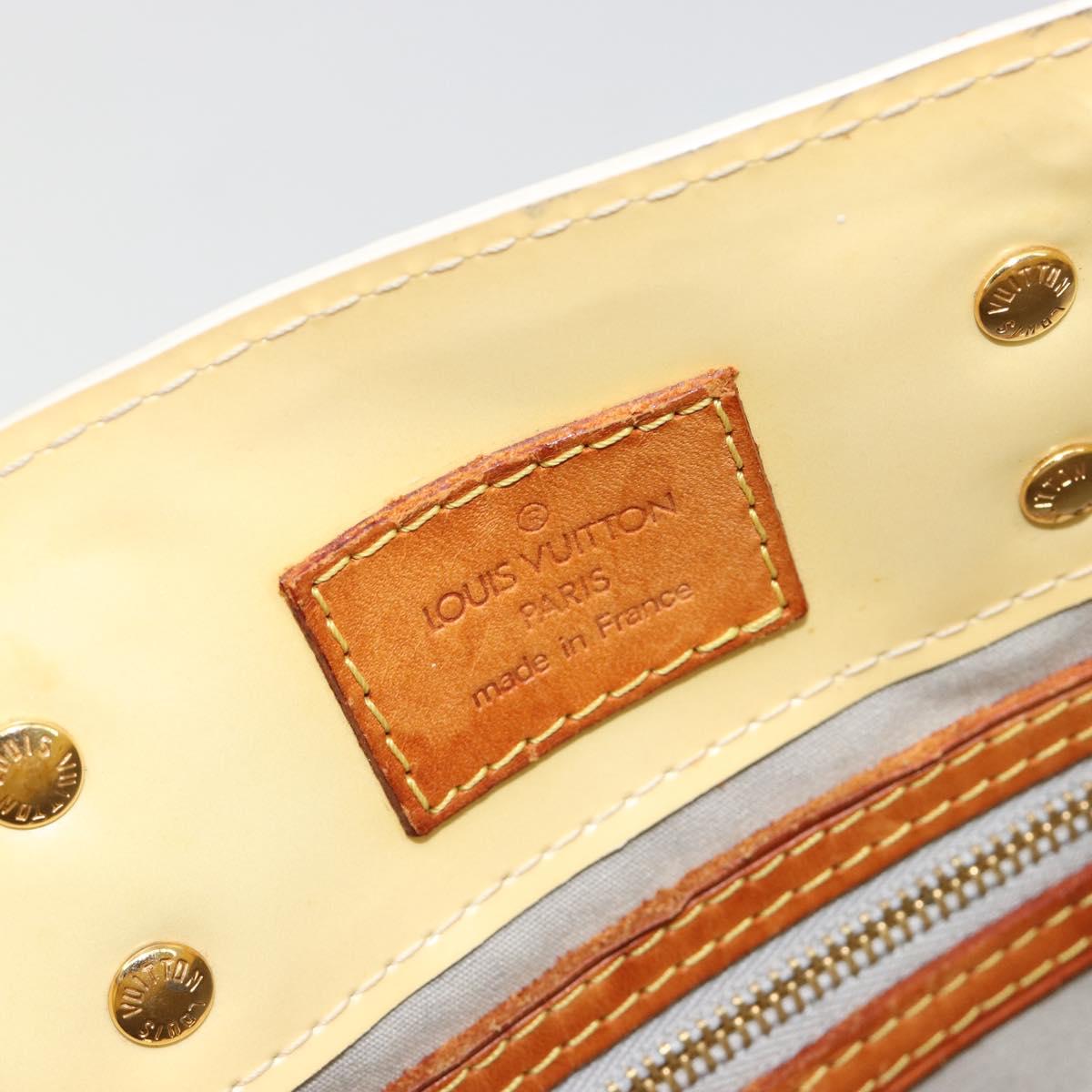 LOUIS VUITTON Monogram Vernis Reade PM Hand Bag Perle M91336 LV Auth bs35563