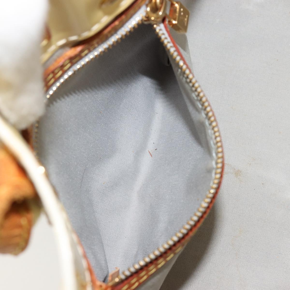 LOUIS VUITTON Monogram Vernis Reade PM Hand Bag Perle M91336 LV Auth bs35563