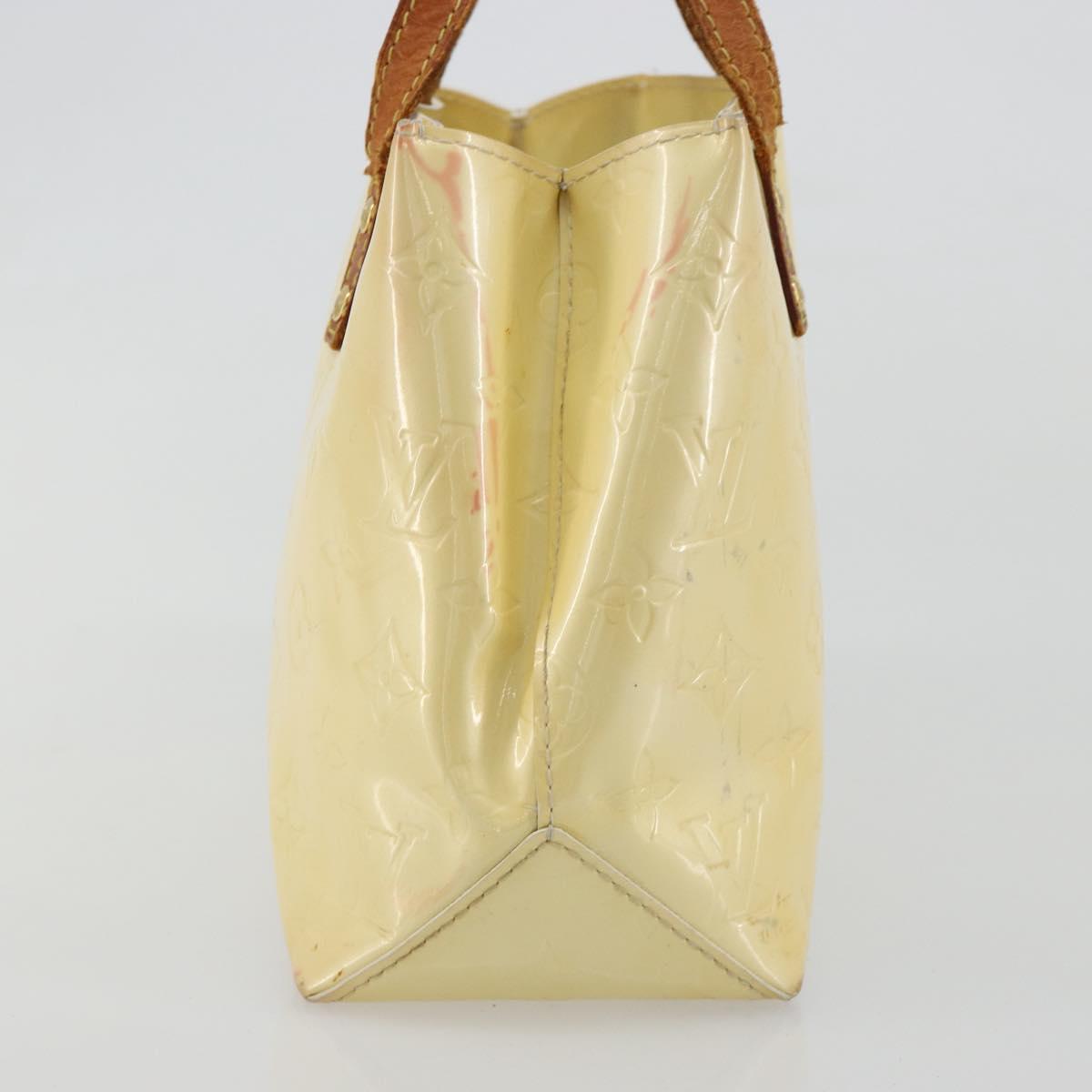 LOUIS VUITTON Monogram Vernis Reade PM Hand Bag Perle M91336 LV Auth bs35563