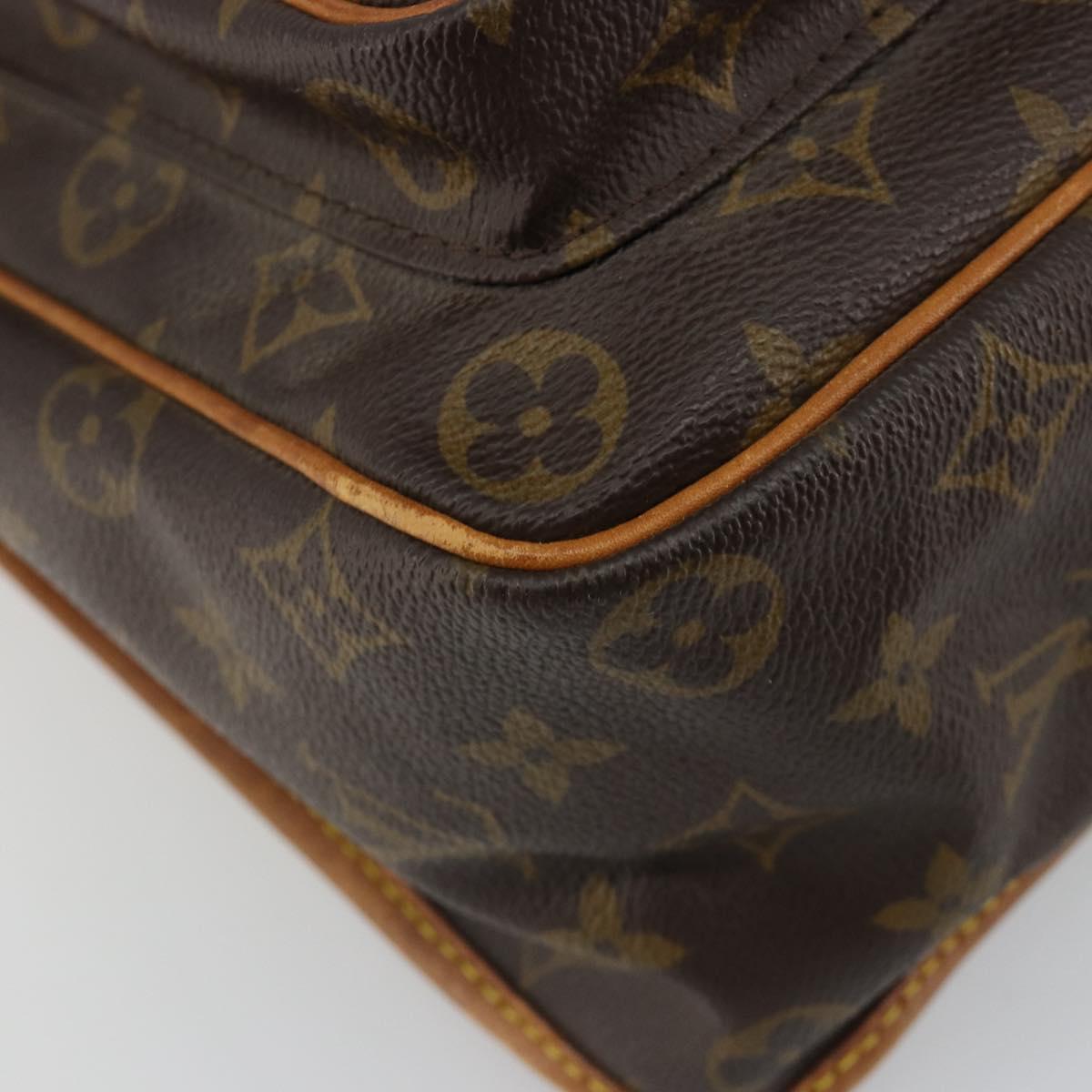 LOUIS VUITTON Monogram Gibeciere MM Shoulder Bag M42247 LV Auth bs35565