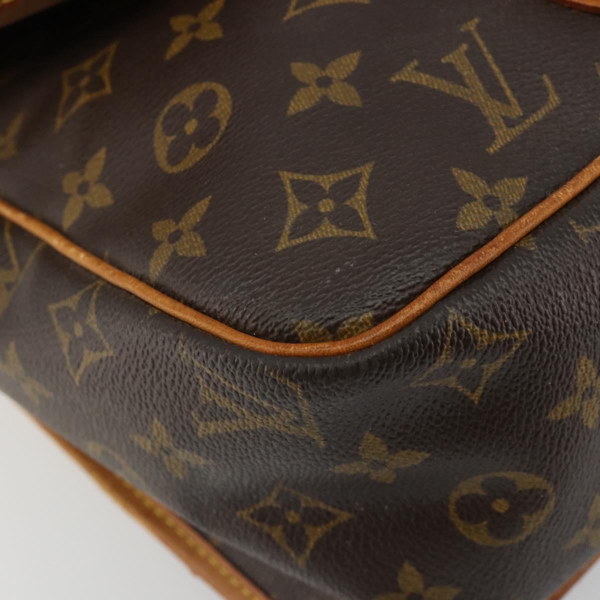LOUIS VUITTON Monogram Gibeciere GM Shoulder Bag M42246 LV Auth bs35566