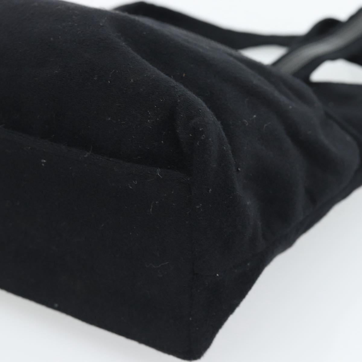 GUCCI Hand Bag Cotton Black Silver 002 8079 Auth bs35582