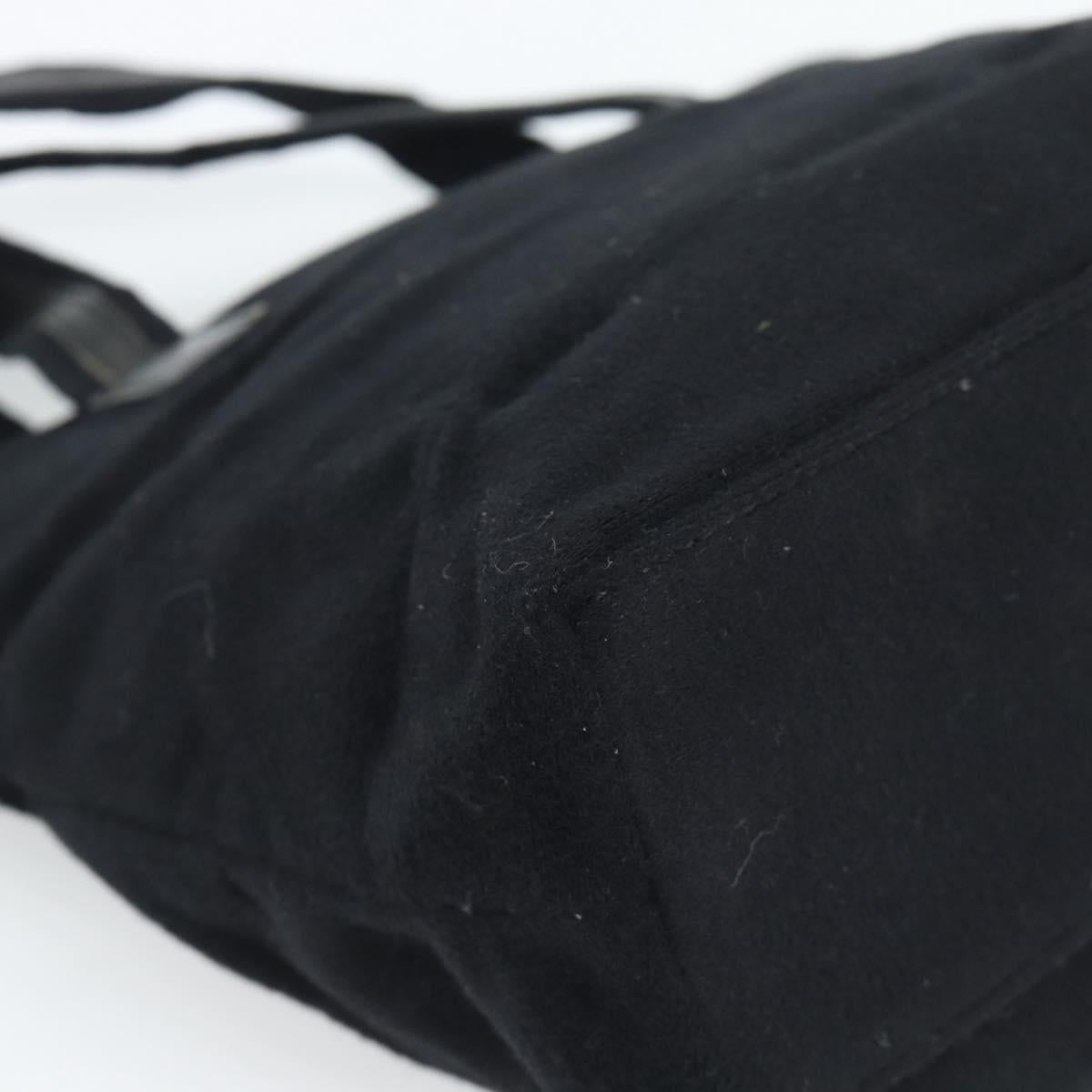 GUCCI Hand Bag Cotton Black Silver 002 8079 Auth bs35582