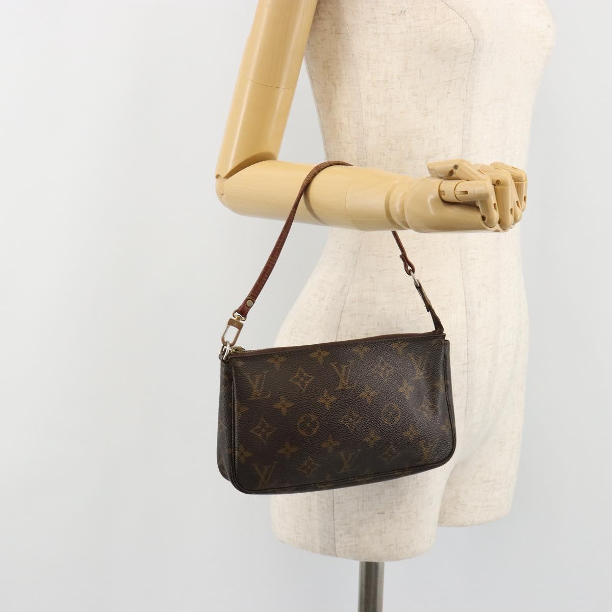 LOUIS VUITTON Monogram Pochette Accessoires Pouch M51980 LV Auth bs35597