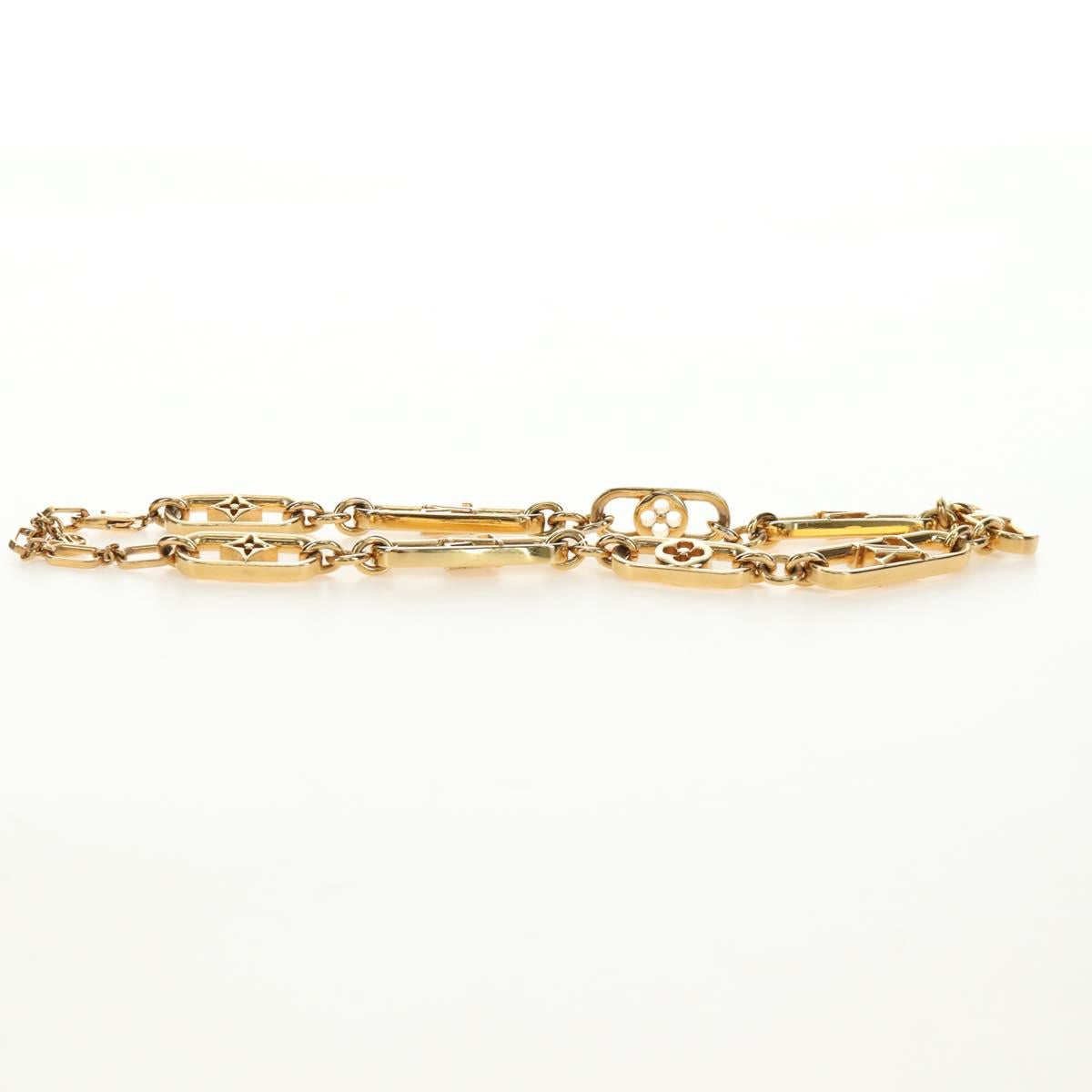LOUIS VUITTON My LV Chain GM Necklace metal Gold Tone M01123 LV Auth bs35604M