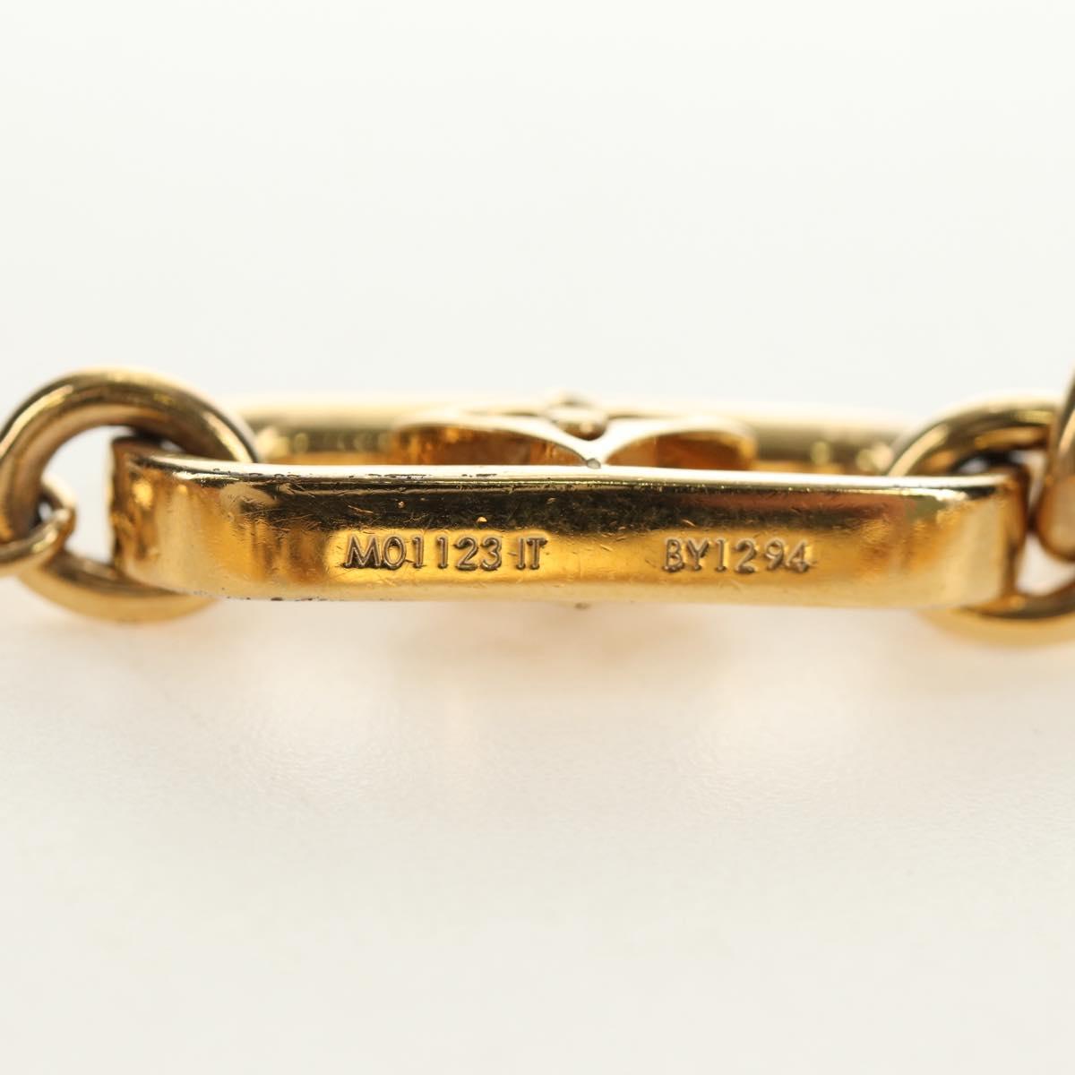 LOUIS VUITTON My LV Chain GM Necklace metal Gold Tone M01123 LV Auth bs35604M