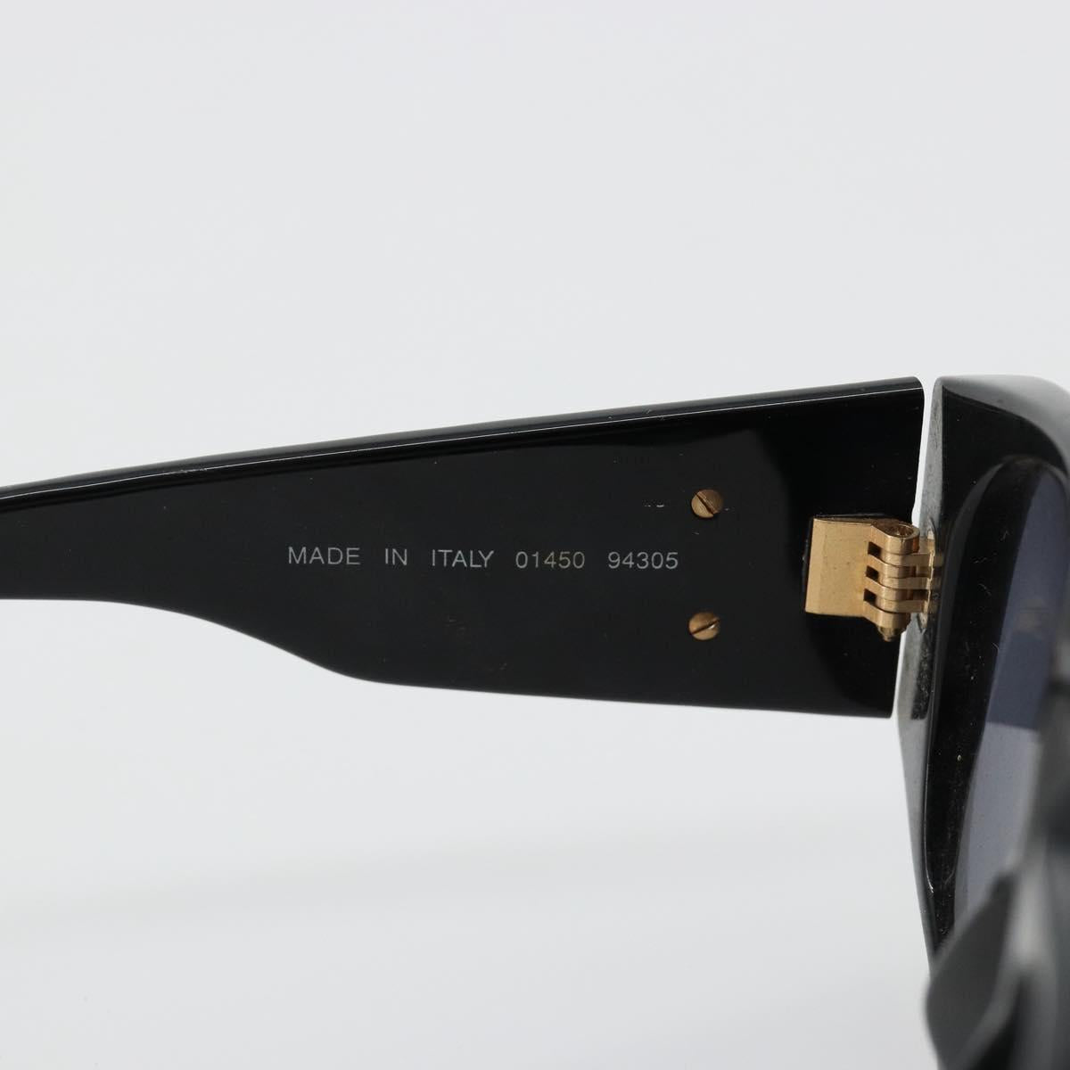 CHANEL Sunglasses plastic Black CC Auth bs35605