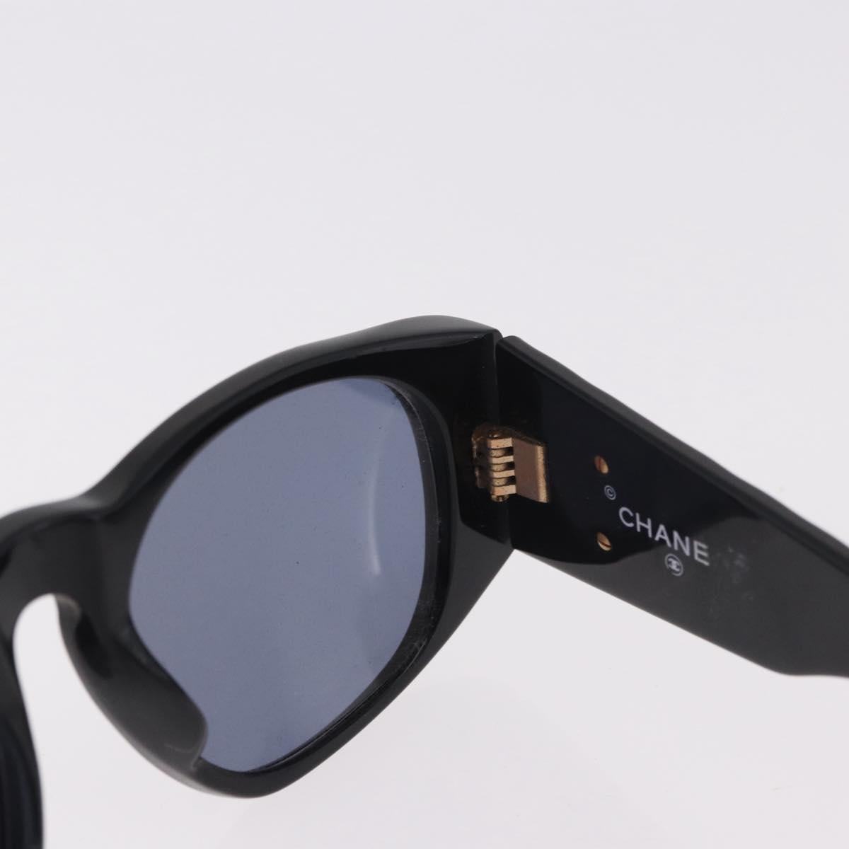 CHANEL Sunglasses plastic 2 Set Black Brown CC Auth bs35606