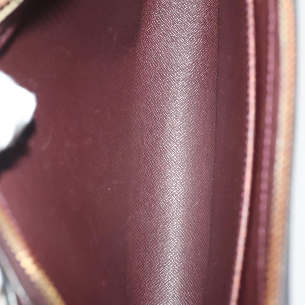 LOUIS VUITTON Taiga Baikal Clutch Bag 2 Set Acajou M30186 LV Auth bs35607