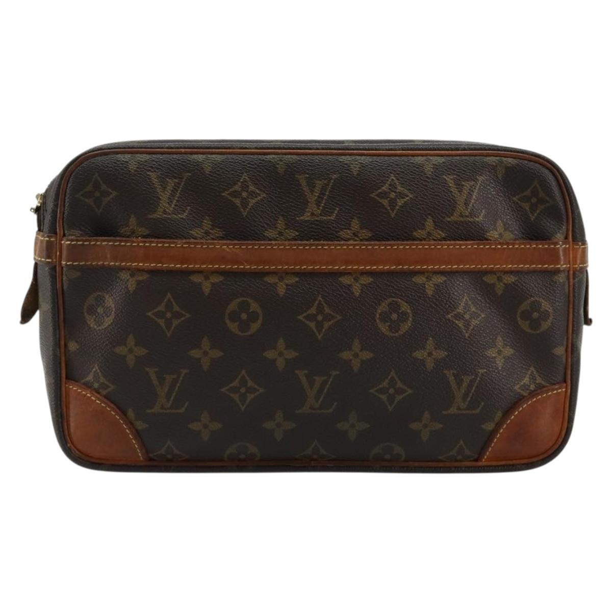 LOUIS VUITTON Monogram Compiegne 28 Clutch Bag M51845 LV Auth bs35609