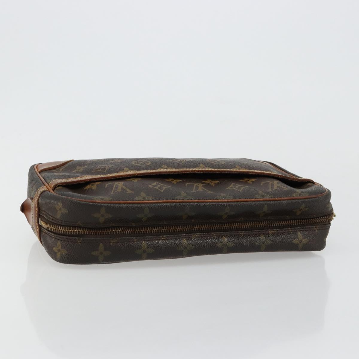 LOUIS VUITTON Monogram Compiegne 28 Clutch Bag M51845 LV Auth bs35609