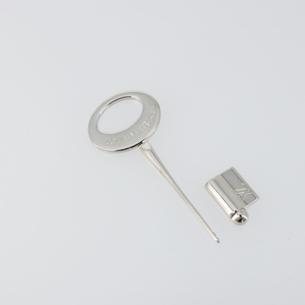 LOUIS VUITTON Travel Key Brooch Set Brooch metal Silver M68098 LV Auth bs35611