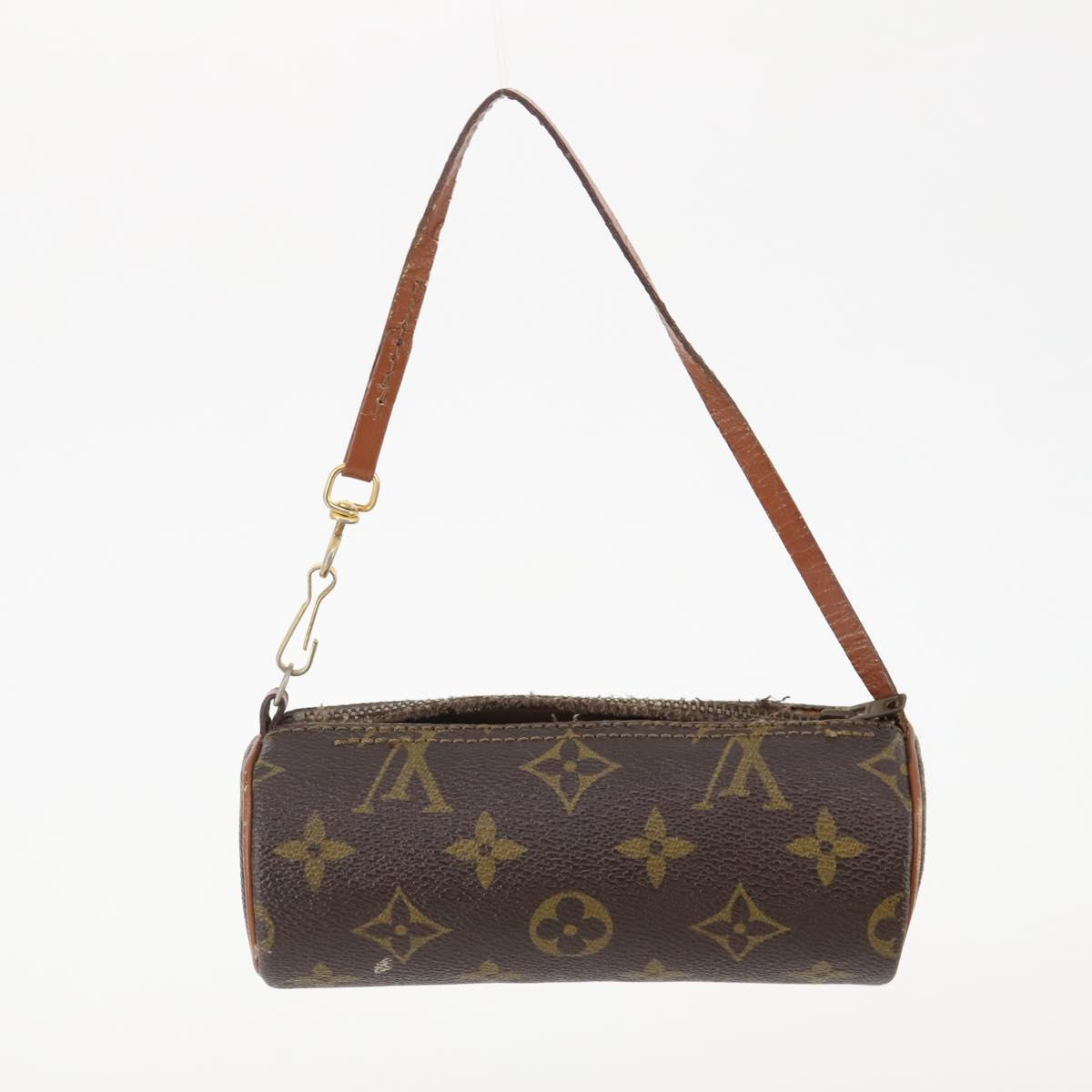 LOUIS VUITTON Monogram Vernis Pouch 6 Set Beige LV Auth bs35613