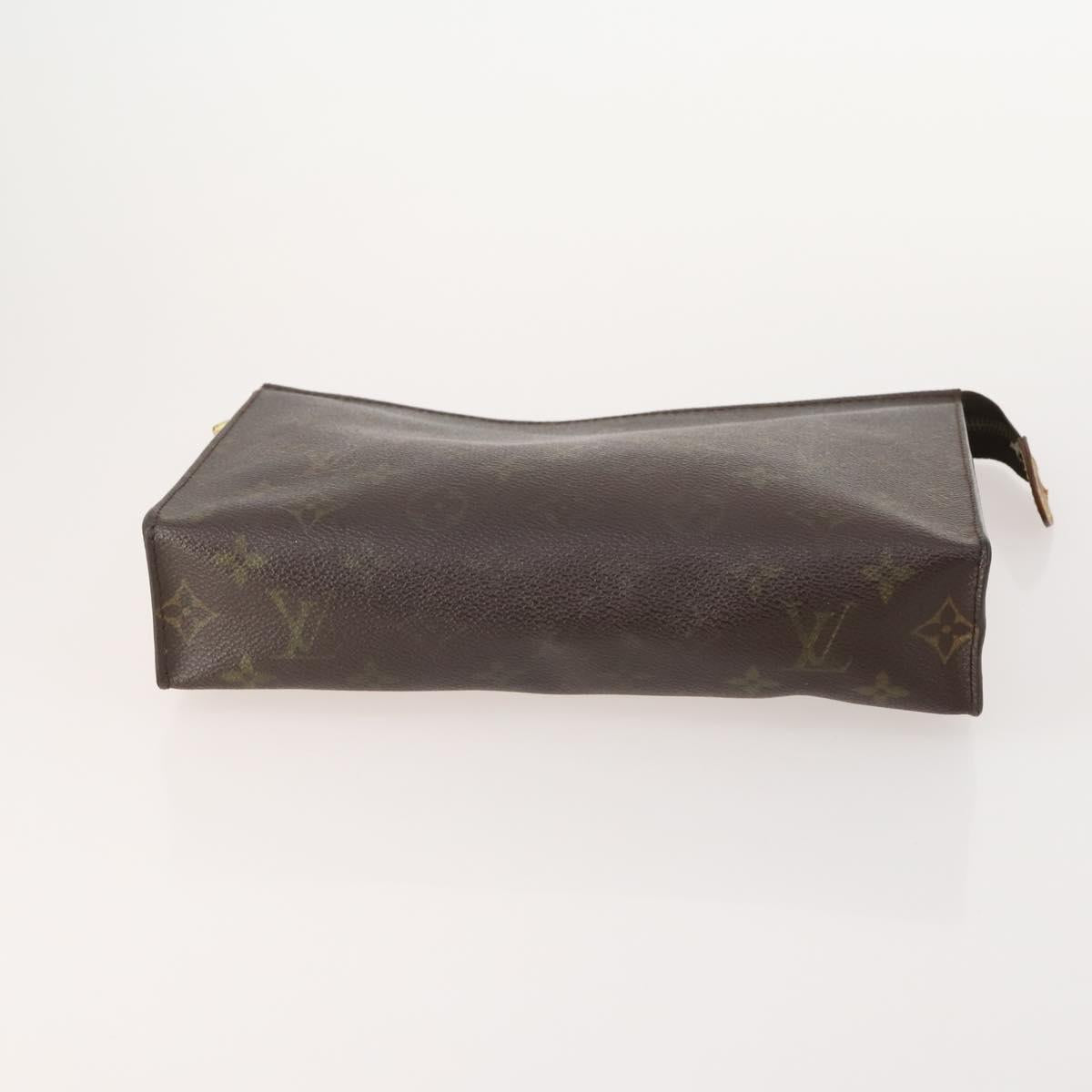 LOUIS VUITTON Monogram Vernis Pouch 6 Set Beige LV Auth bs35613