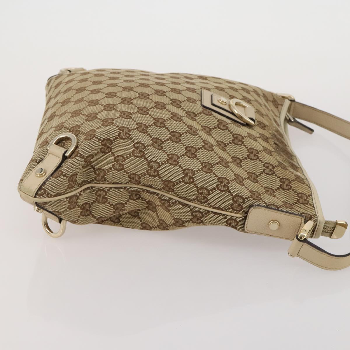 GUCCI GG Supreme GG Canvas Web Sherry Line Bag 3 Set Beige Black Auth bs35614