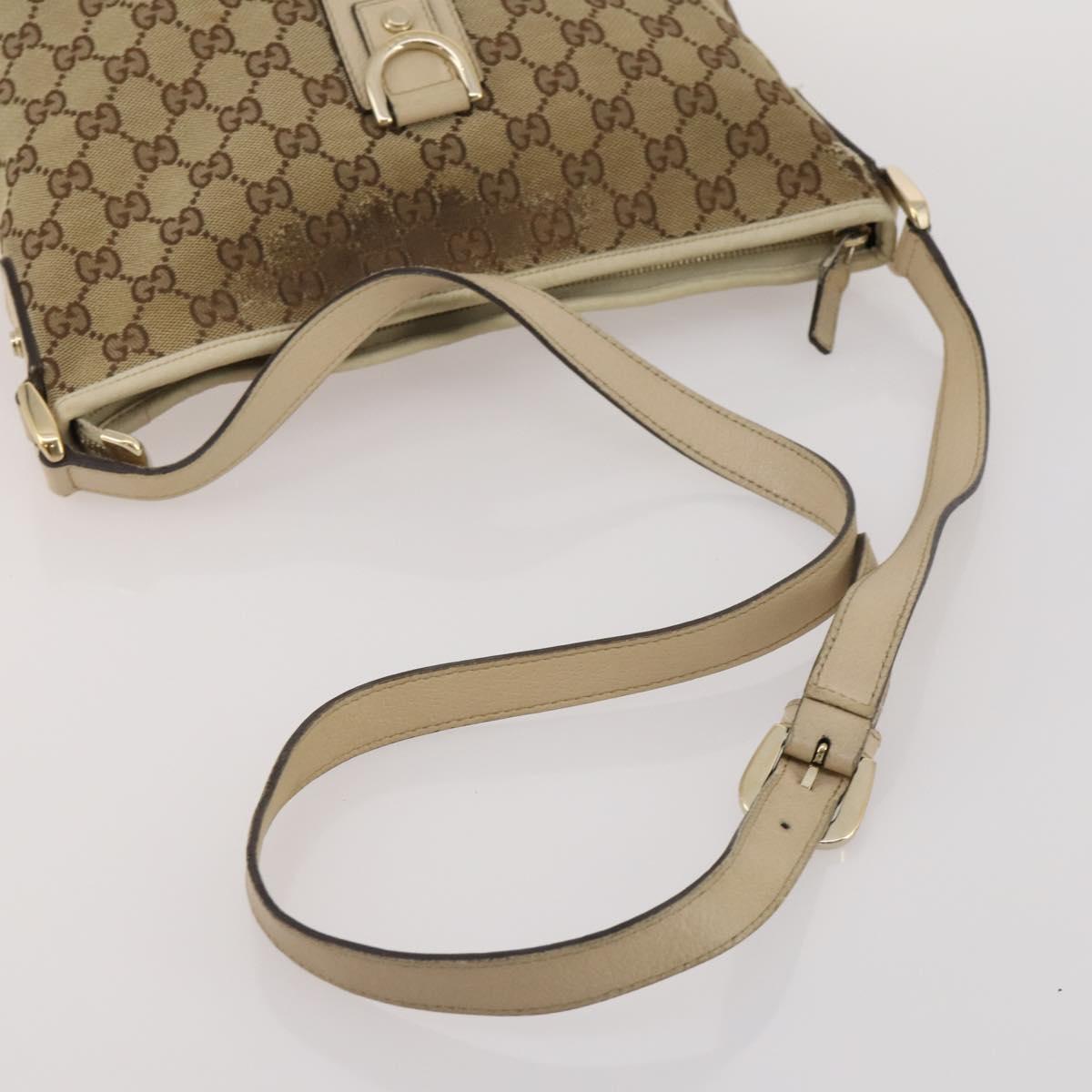 GUCCI GG Supreme GG Canvas Web Sherry Line Bag 3 Set Beige Black Auth bs35614