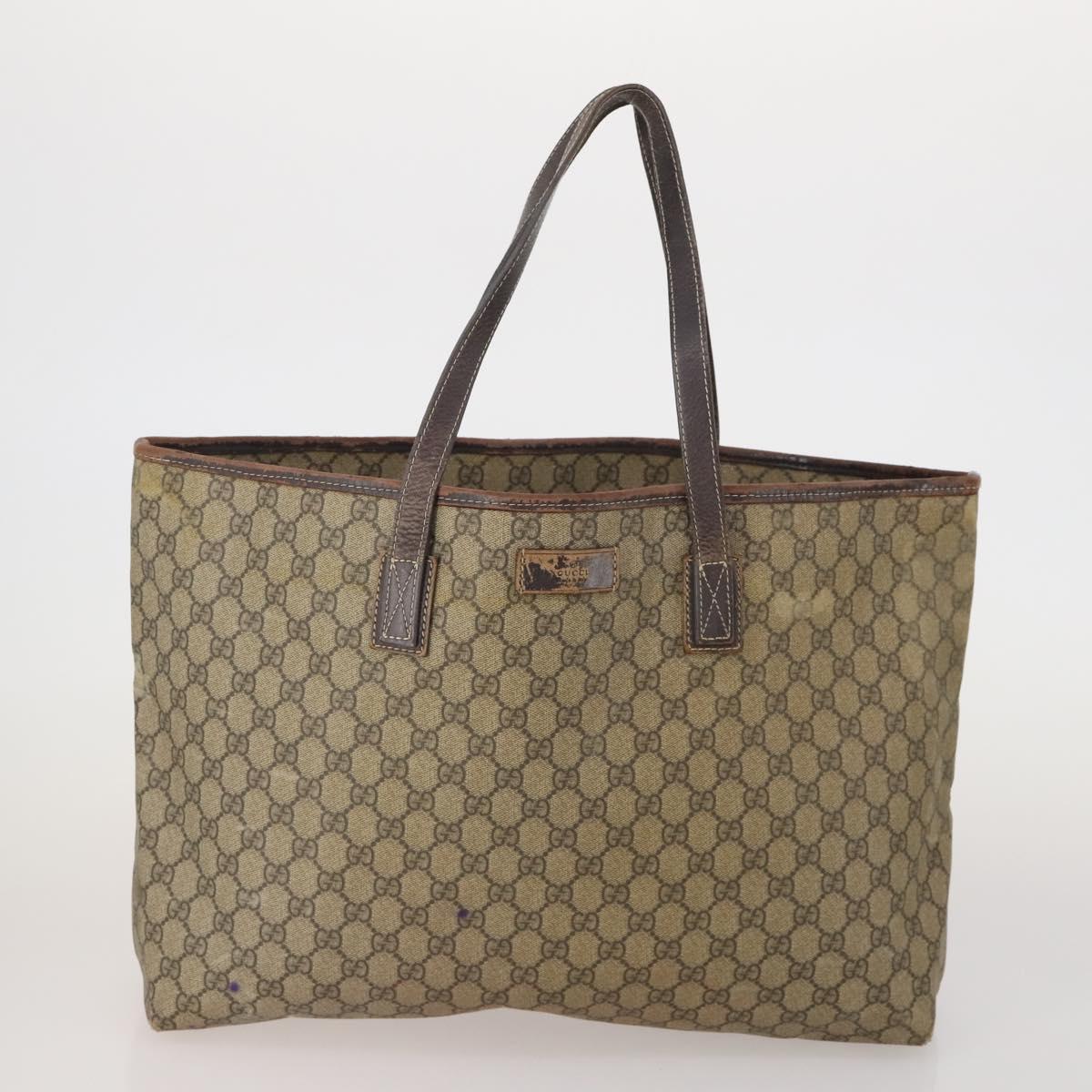 GUCCI GG Supreme GG Canvas Web Sherry Line Bag 3 Set Beige Black Auth bs35614
