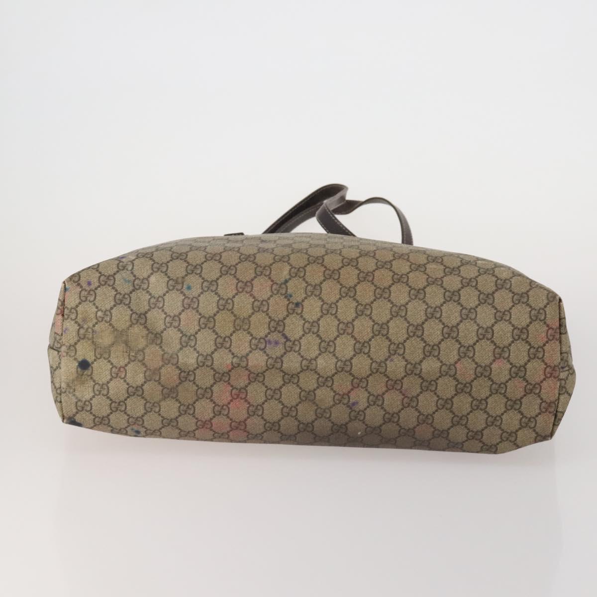 GUCCI GG Supreme GG Canvas Web Sherry Line Bag 3 Set Beige Black Auth bs35614