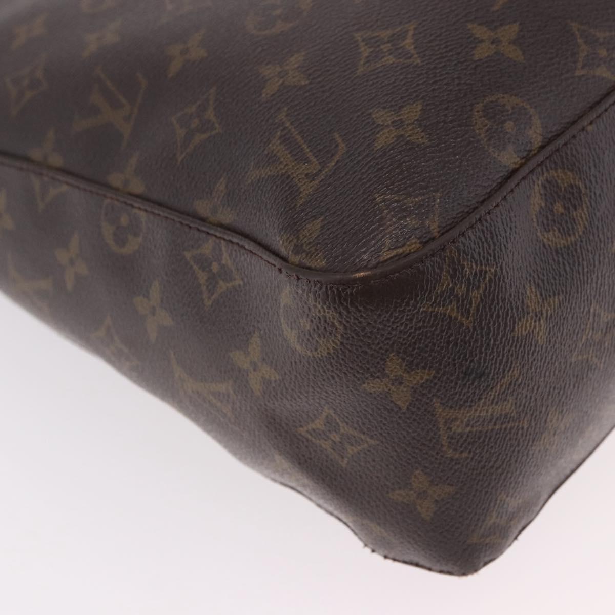 LOUIS VUITTON Monogram Looping GM Shoulder Bag M51145 LV Auth bs35621