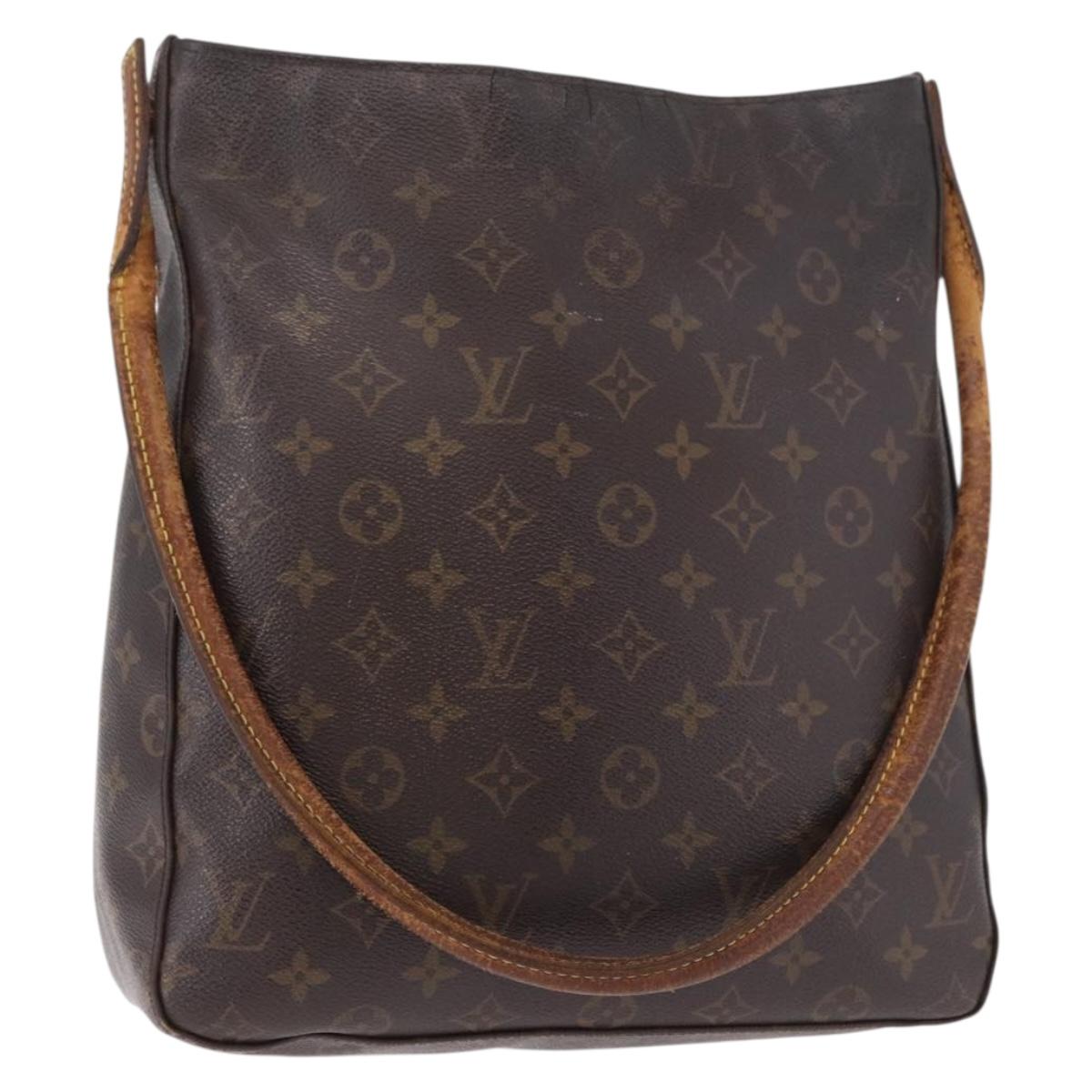 LOUIS VUITTON Monogram Looping GM Shoulder Bag M51145 LV Auth bs35621