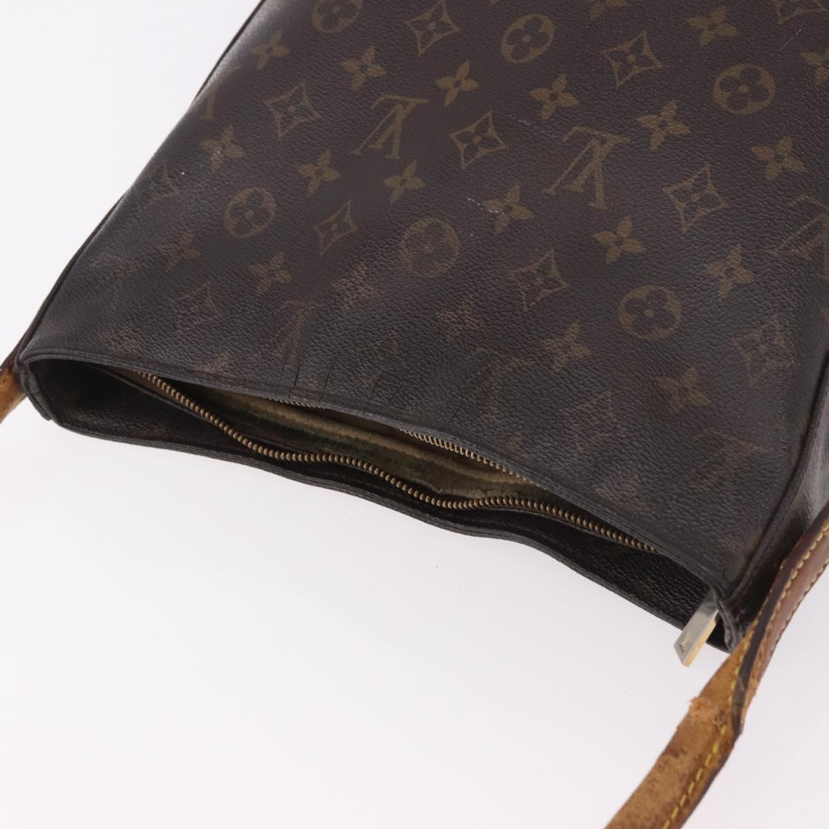 LOUIS VUITTON Monogram Looping GM Shoulder Bag M51145 LV Auth bs35621