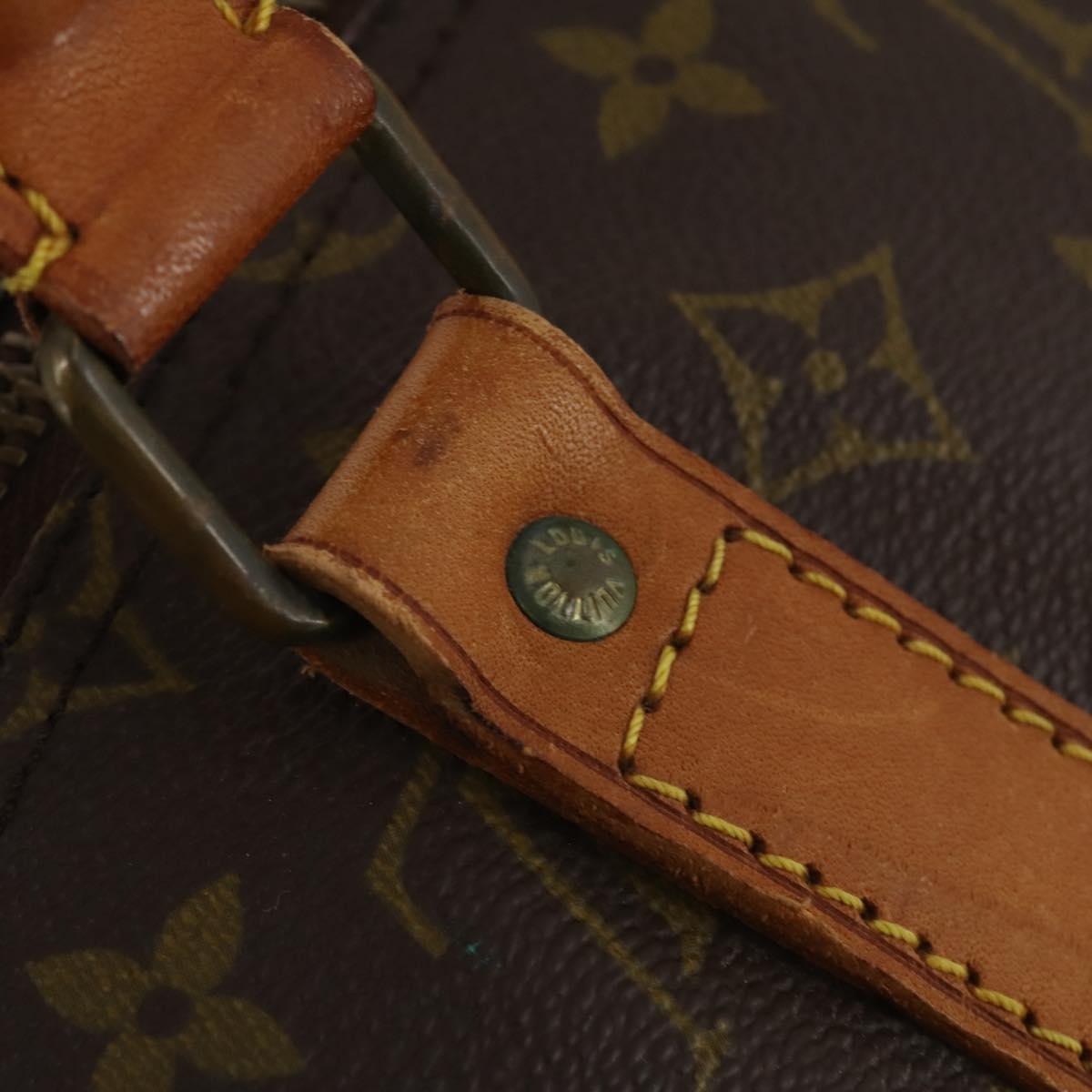 LOUIS VUITTON Monogram Keepall 55 Boston Bag M41424 LV Auth bs35622