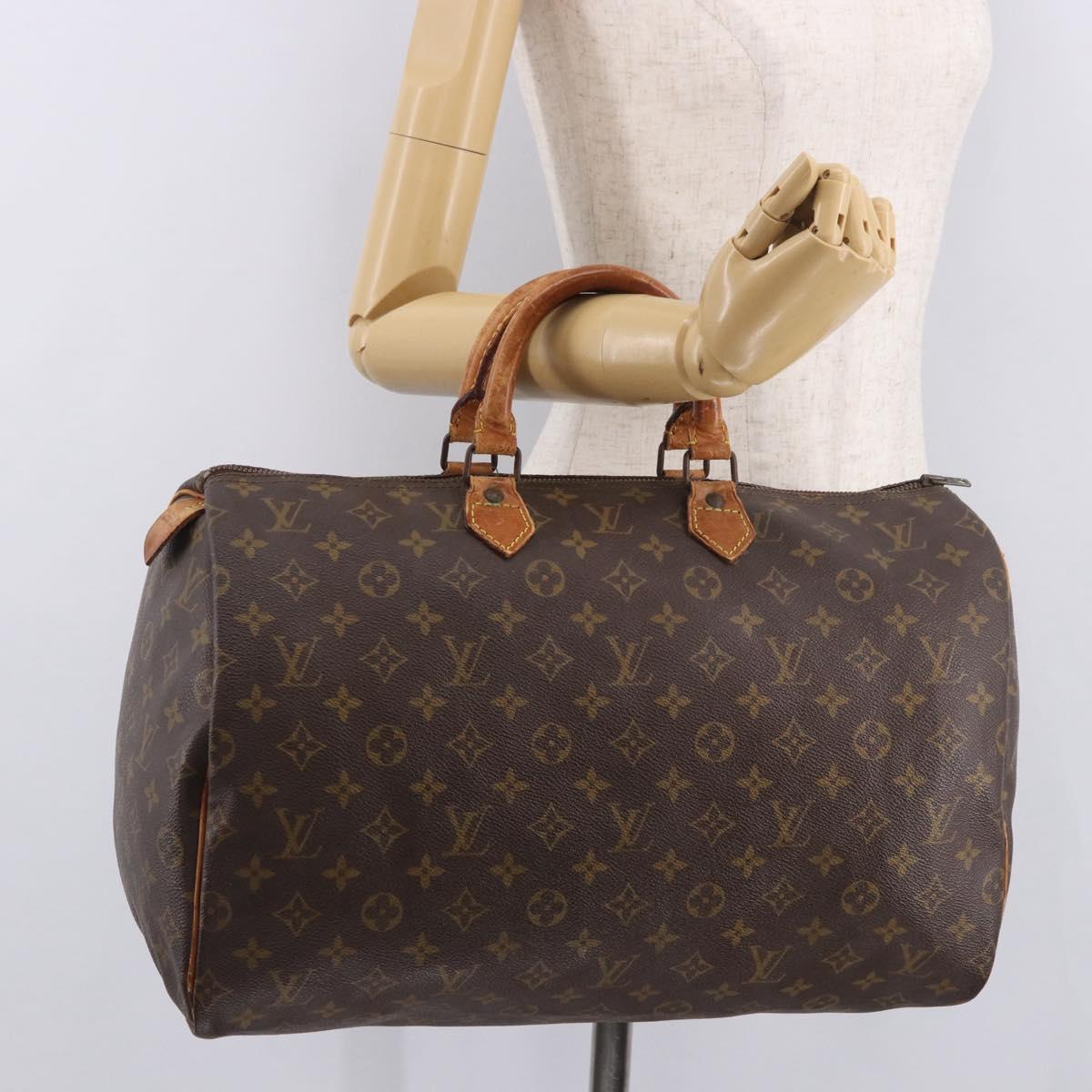 LOUIS VUITTON Monogram Speedy 40 Hand Bag M41522 LV Auth bs35624