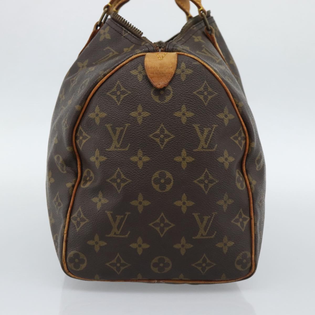 LOUIS VUITTON Monogram Speedy 35 Hand Bag M41524 LV Auth bs35625