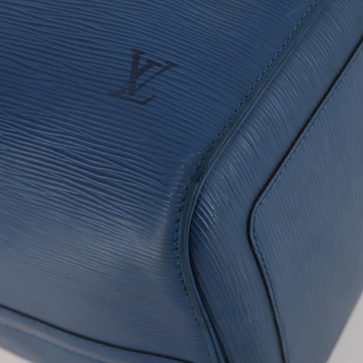LOUIS VUITTON Epi Keepall 50 Boston Bag Blue M42965 LV Auth bs35627