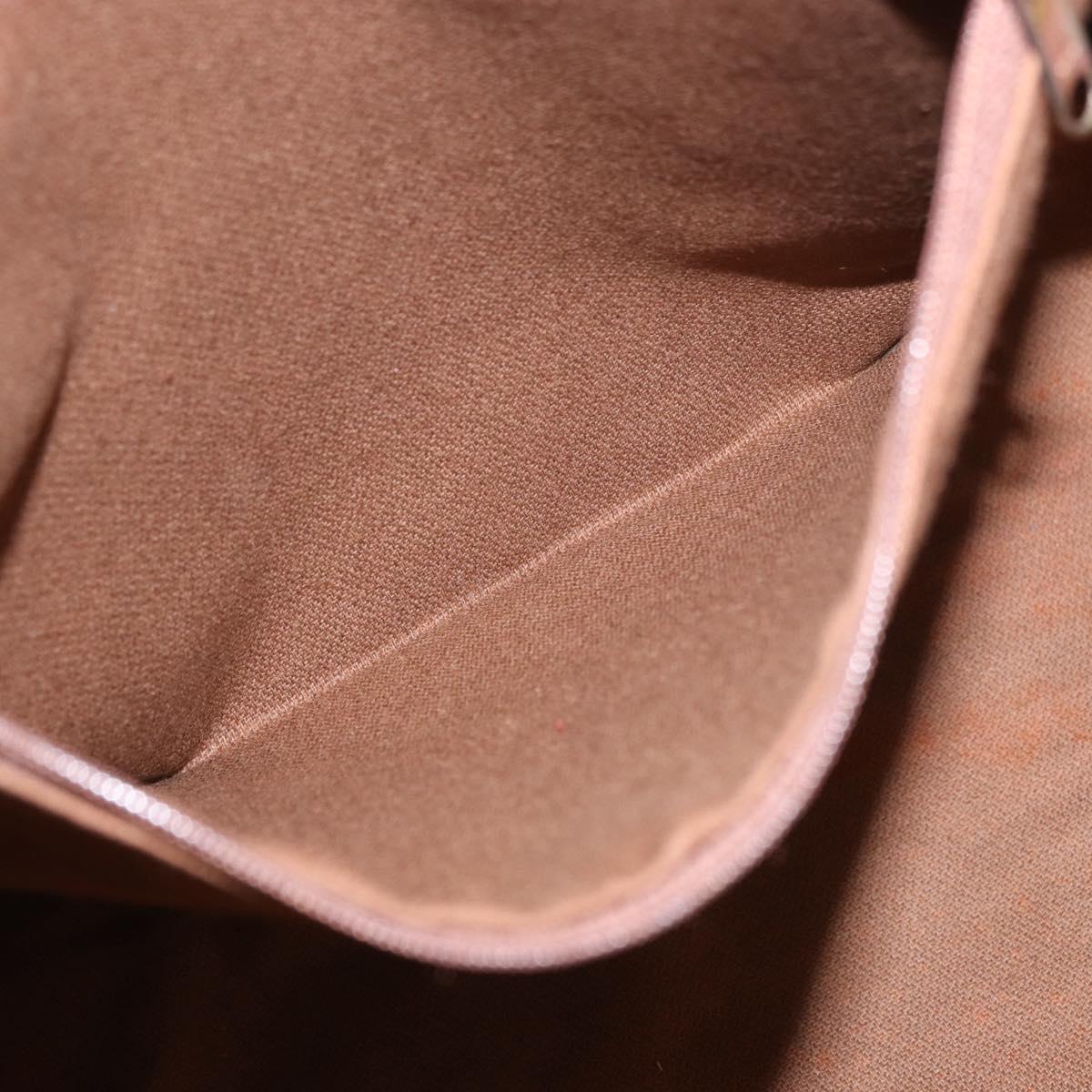 LOEWE Tote Bag Canvas Beige Brown Auth bs35631A
