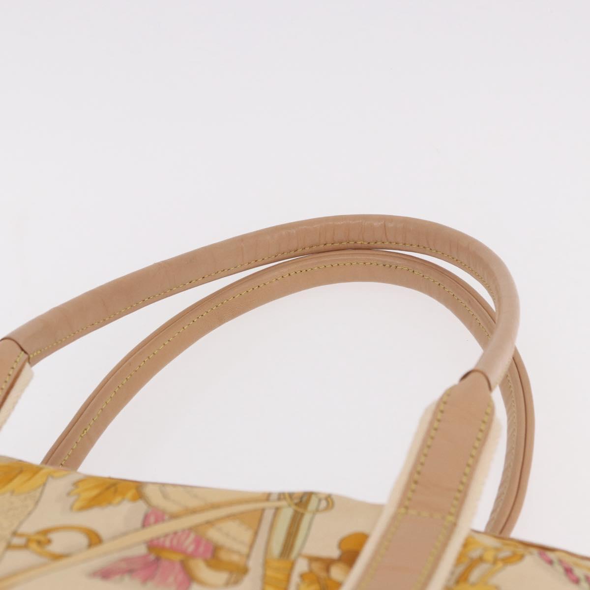 LOEWE Tote Bag Canvas Beige Brown Auth bs35631A