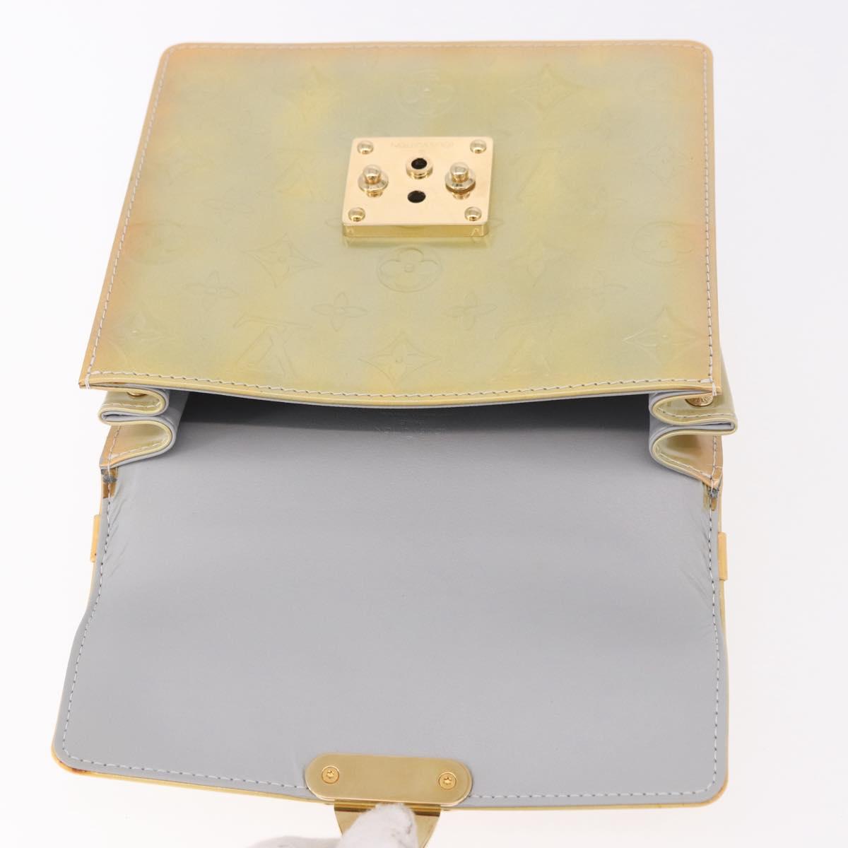 LOUIS VUITTON Monogram Vernis Spring Street Hand Bag Gris M91029 Auth bs35645A
