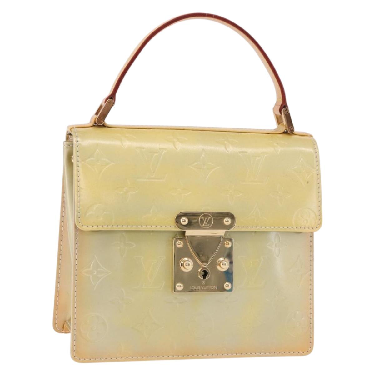 LOUIS VUITTON Monogram Vernis Spring Street Hand Bag Gris M91029 Auth bs35645A