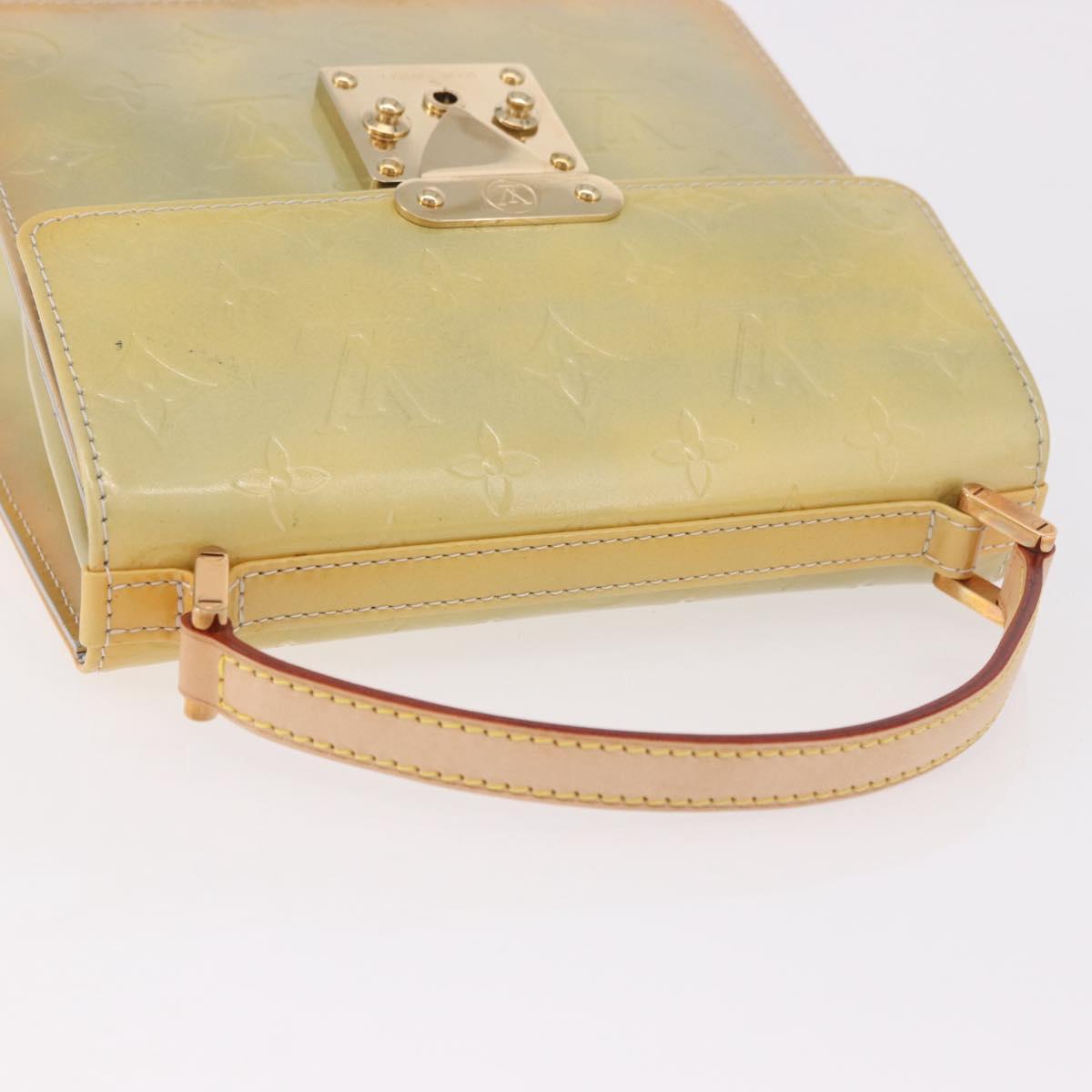 LOUIS VUITTON Monogram Vernis Spring Street Hand Bag Gris M91029 Auth bs35645A