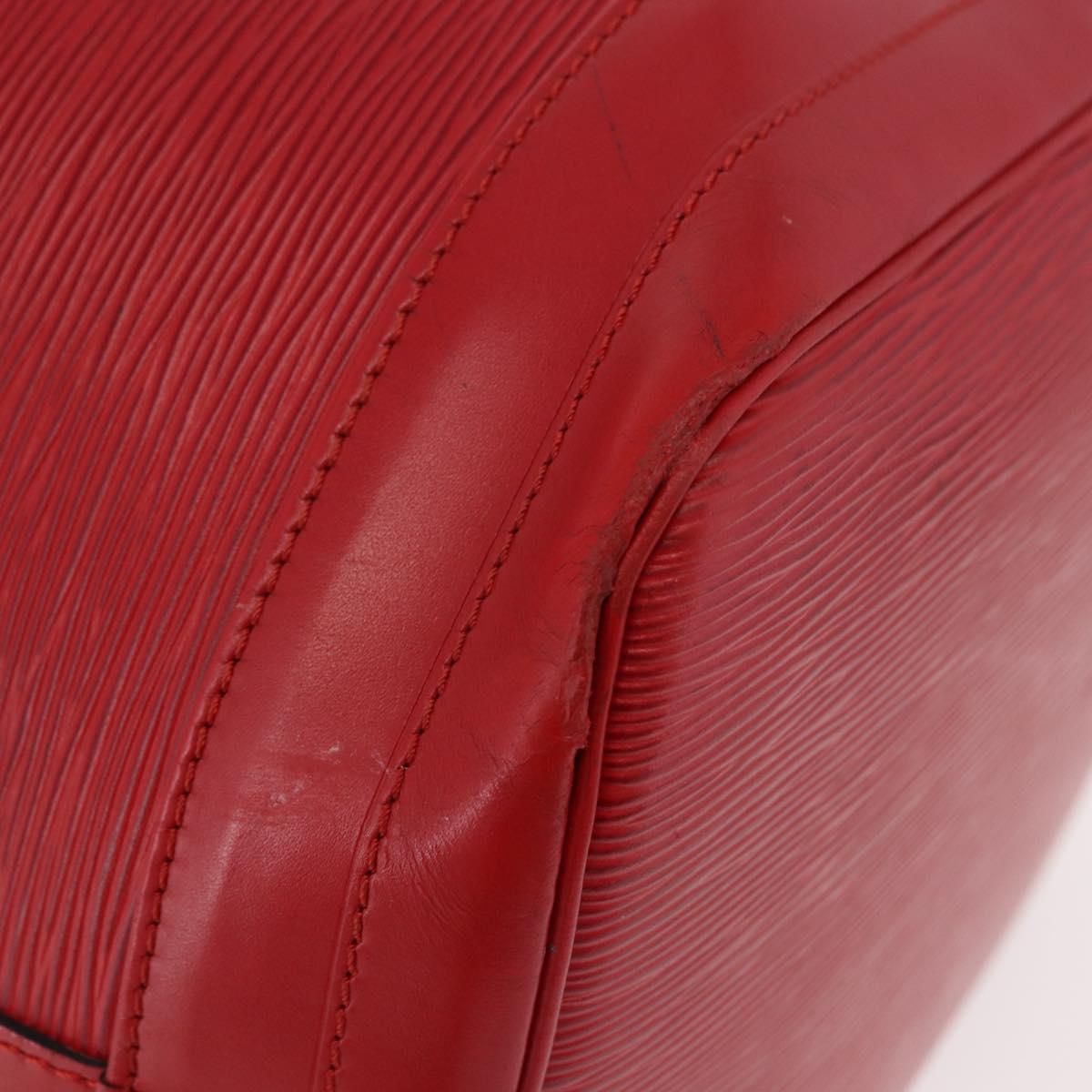 LOUIS VUITTON Epi Noe Shoulder Bag Red M44007 LV Auth bs35647
