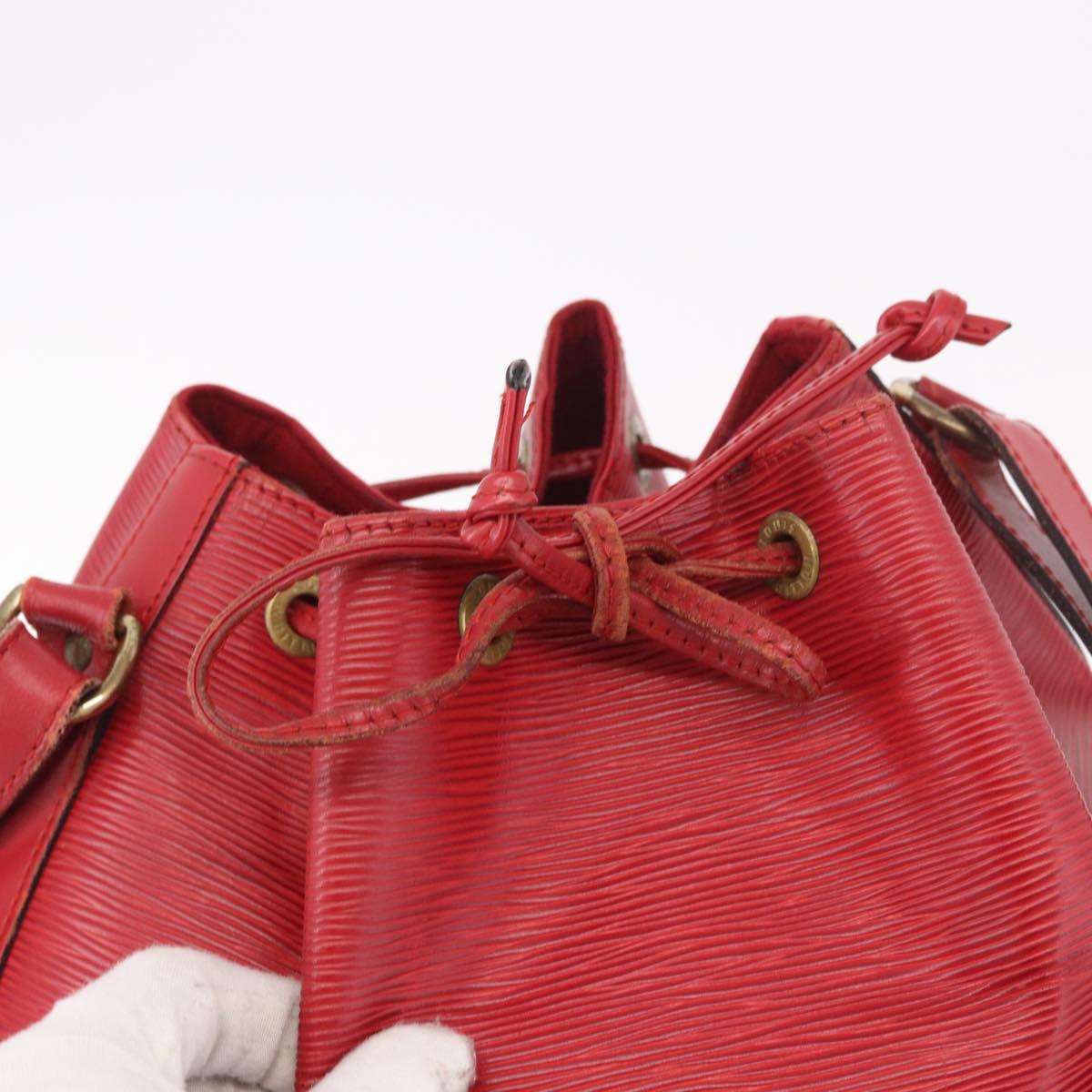 LOUIS VUITTON Epi Noe Shoulder Bag Red M44007 LV Auth bs35647