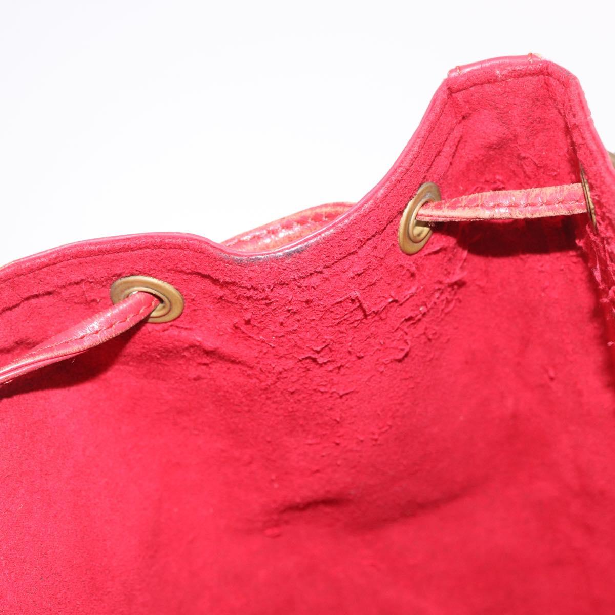LOUIS VUITTON Epi Noe Shoulder Bag Red M44007 LV Auth bs35647