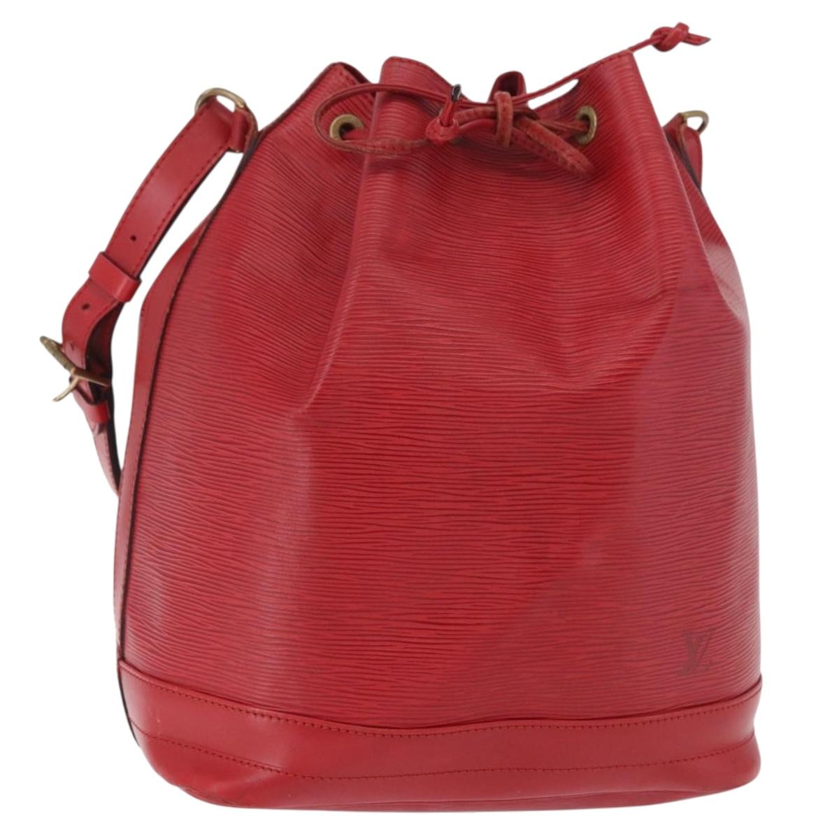 LOUIS VUITTON Epi Noe Shoulder Bag Red M44007 LV Auth bs35647