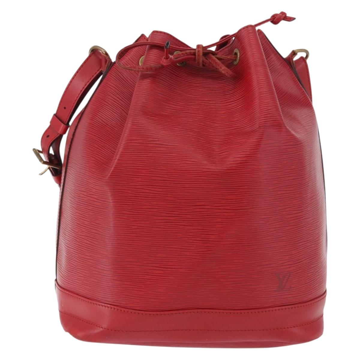 LOUIS VUITTON Epi Noe Shoulder Bag Red M44007 LV Auth bs35647