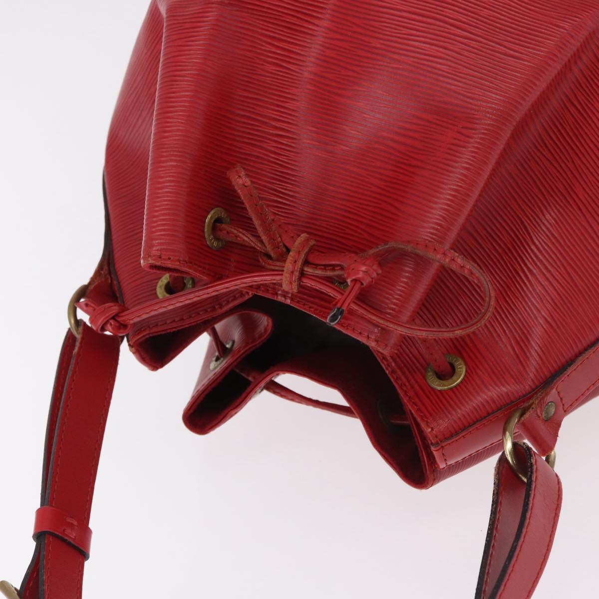 LOUIS VUITTON Epi Noe Shoulder Bag Red M44007 LV Auth bs35647