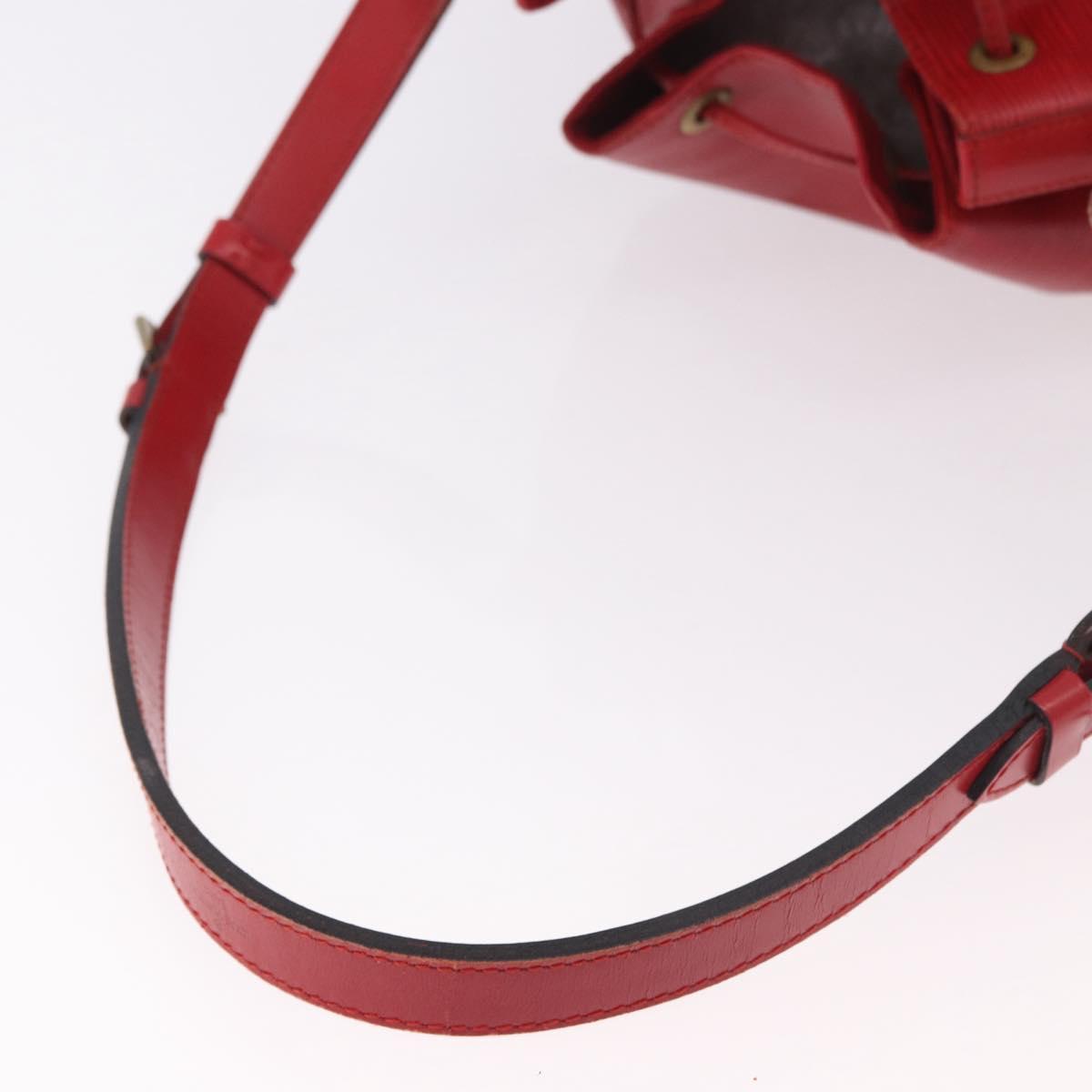 LOUIS VUITTON Epi Noe Shoulder Bag Red M44007 LV Auth bs35647