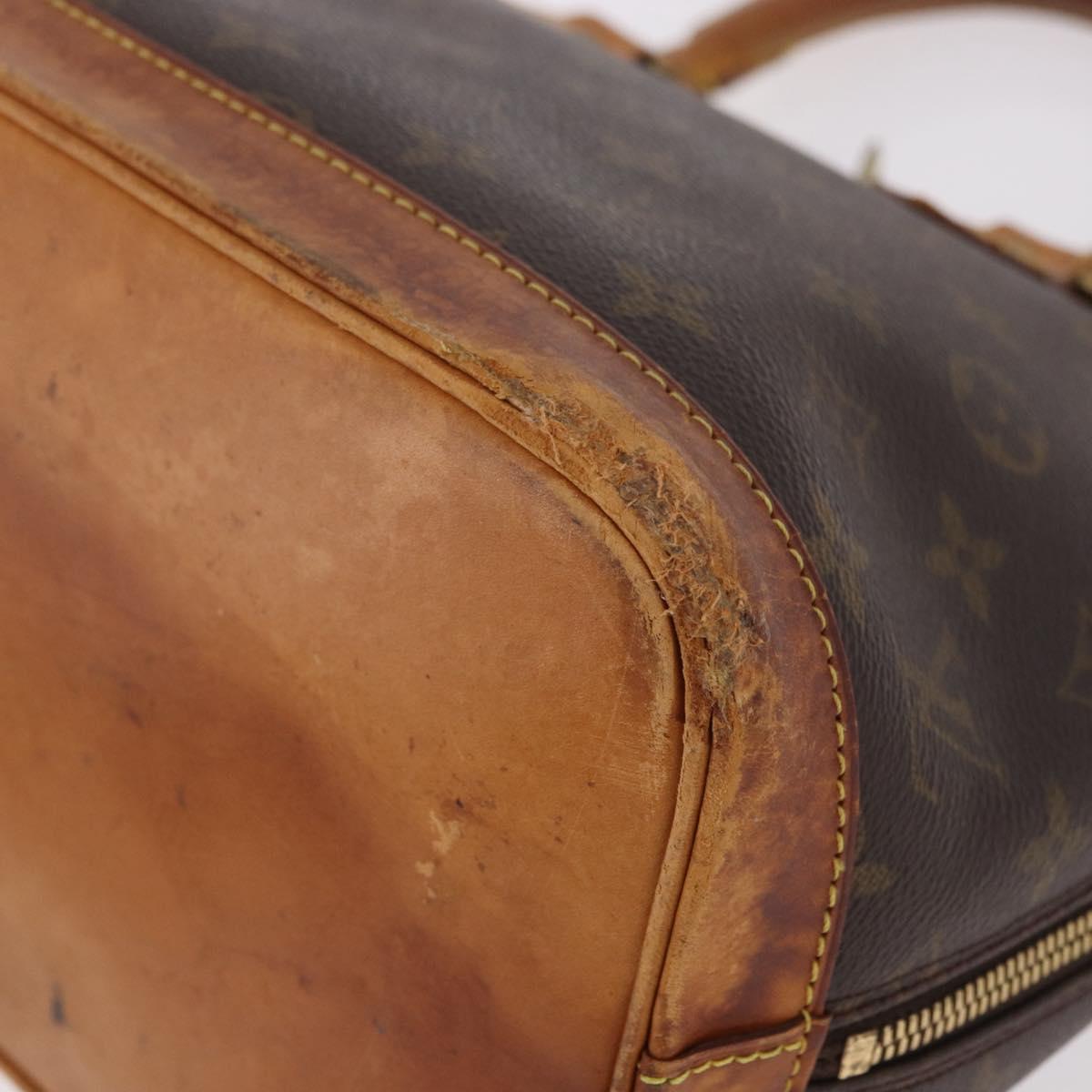 LOUIS VUITTON Monogram Alma Hand Bag M51130 LV Auth bs35648