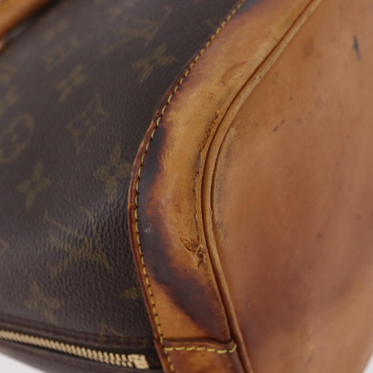 LOUIS VUITTON Monogram Alma Hand Bag M51130 LV Auth bs35648